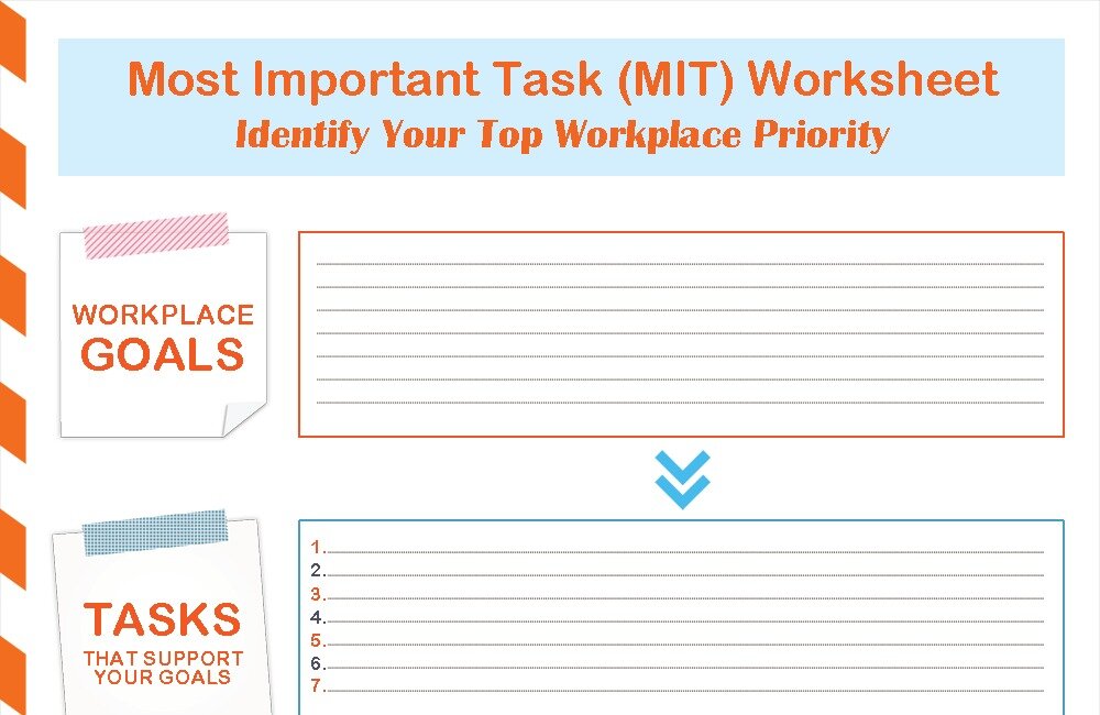 Most Important Task (MIT) Worksheet (Free Download) Most Important Task (MIT) Worksheet (Free Download)